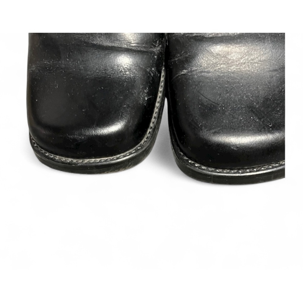 White Mountain Black Block Heel Shoes Size 7 View 4